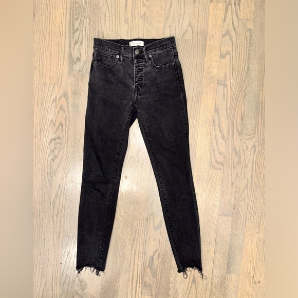 MADEWELL 9” High Rise Skinny Jean black women’s size 26 - Picture 2 of 8